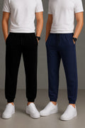 Dark  Blue & Black Track Pant Pack of 2