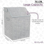 75 LTR Laundry Basket for Clothes with Lid