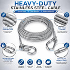 Stainless Steel Heavy Duty Clothes Drying Rope 5meter with Hooks