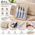 Manicure Set 4pcs Pouch Portable Nail Clippers