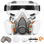Gas Mask Respirator with Safety Goggle