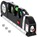 Level laser measuring tape with Ruler