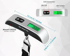 Portable Digital Luggage Scales for Travel with Backlit LCD pack of 2
