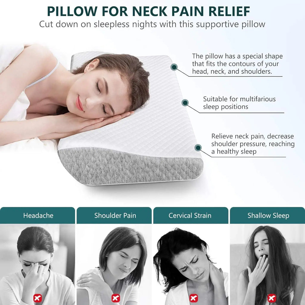 Foam Pillow for Neck Pain Relief - CL-VI-536