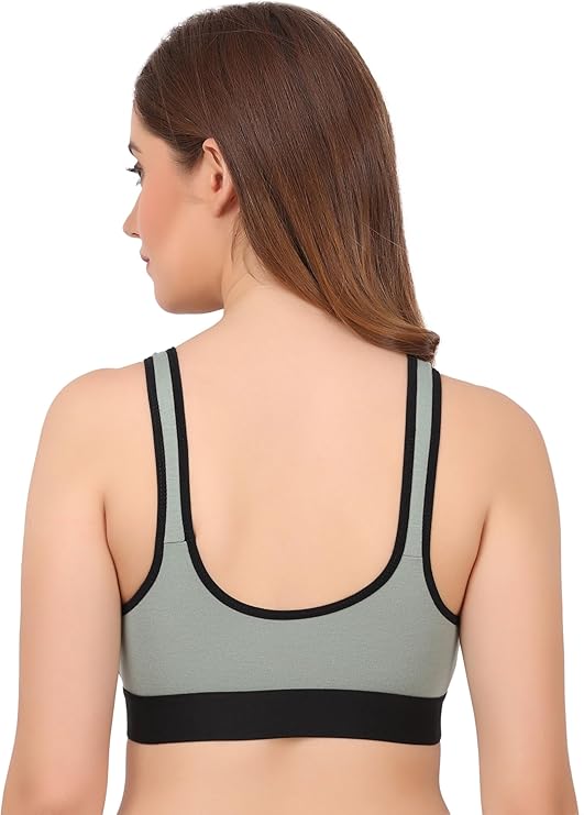 New Women Sport Non Padded, Bra Breathable & Adjustable, Easy Comfort Pack of 3