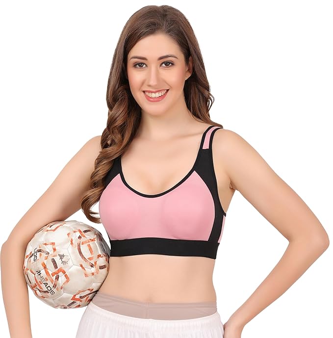 New Women Sport Non Padded, Bra Breathable & Adjustable, Easy Comfort Pack of 3
